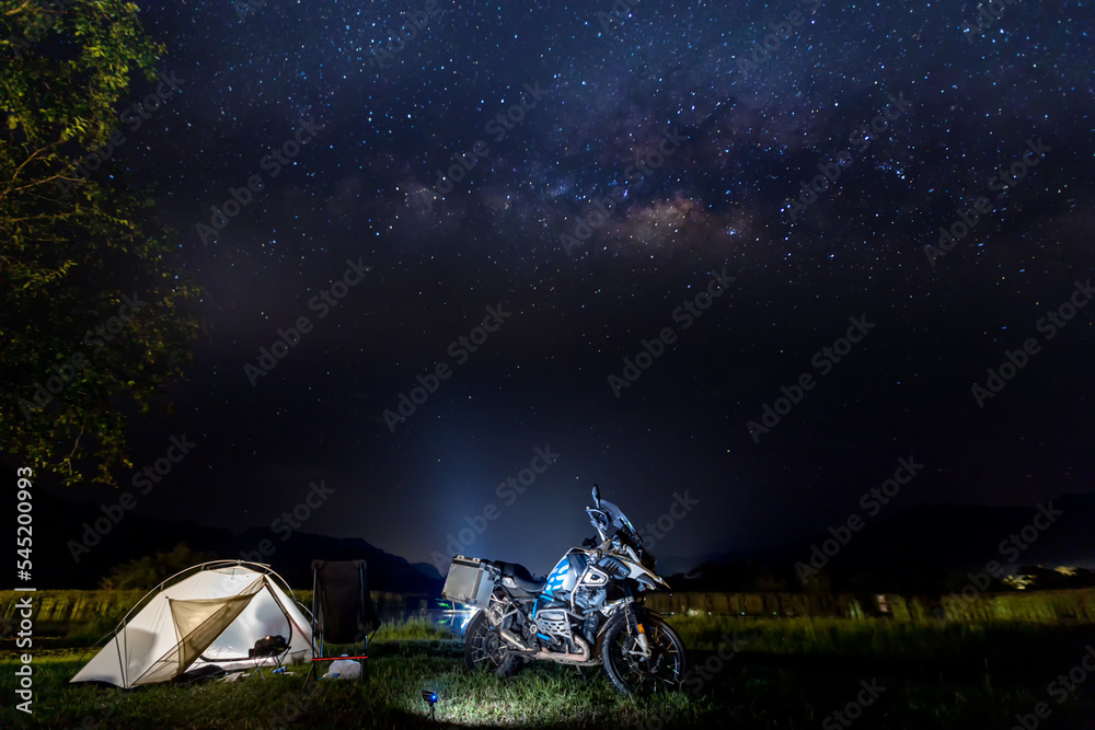 Canvas Prints milky way galaxy at night. image contains noise and grain due to high iso. image also contains soft 