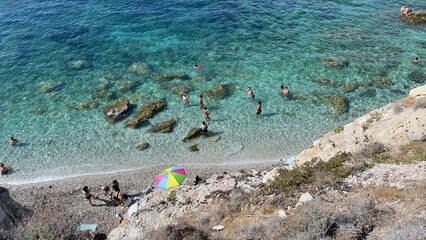 snorkeling in the sea