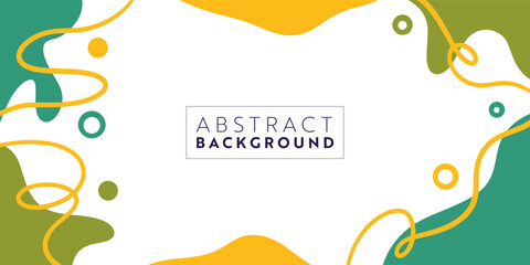 Abstract colorful template banner with color. Design with liquid shape.