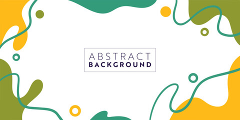 Abstract colorful template banner with color. Design with liquid shape.