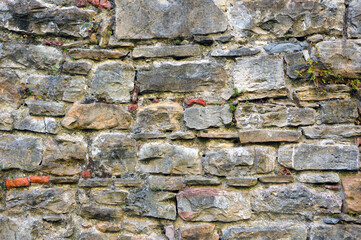 Stone wall texture.