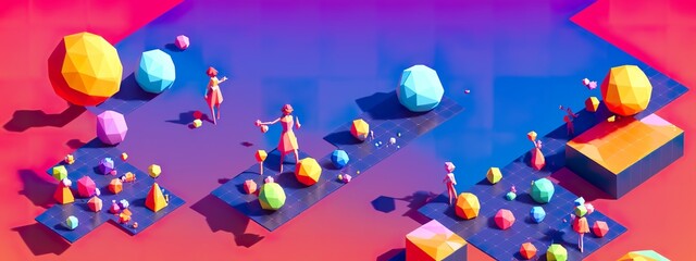 fondo abstracto de personas trabajando