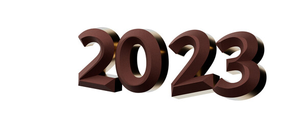 Happy New Year 2023 Text Typography Design Patter,