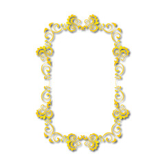 Frame, in the style of an ornament, Vector illustration eps 10, Art.	