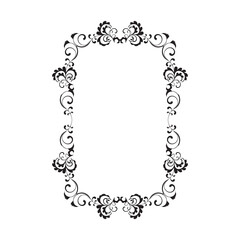 Frame, in the style of an ornament, Vector illustration eps 10, Art.	