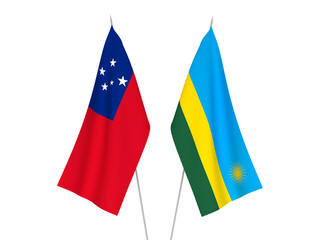 Independent State of Samoa and Republic of Rwanda flags