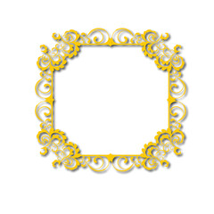Frame, in the style of an ornament, Vector illustration eps 10, Art.	