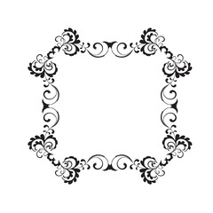 Frame, in the style of an ornament, Vector illustration eps 10, Art.	