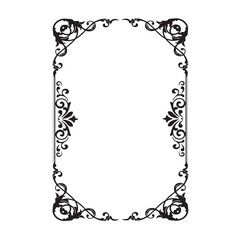 Frame, in the style of an ornament, Vector illustration eps 10, Art.	