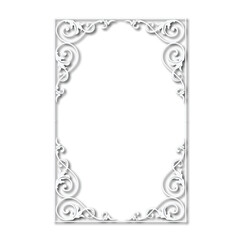Frame, in the style of an ornament, Vector illustration eps 10, Art.	