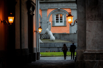 Palazzo Reale di Napoli - Prove d'Orchiestra di Mimmo Paladino