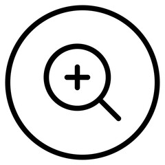 Fototapeta premium zoom more interface ui icon
