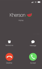 Phone call kherson welcome home Ukraine