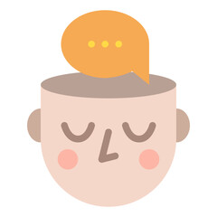 communication mind human strength icon