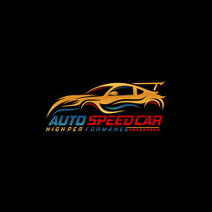 Auto speed logo template 