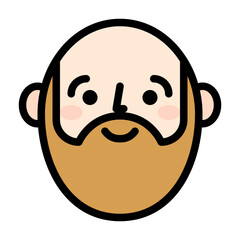 guy avatar face happy icon