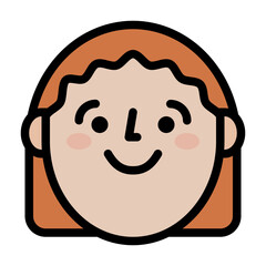 woman happy profile avatar icon
