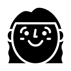 happy face smile profile icon