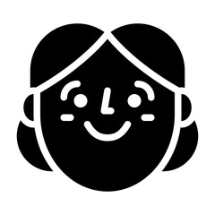woman avatar face profile icon