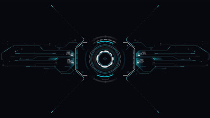 HUD FUI Head up display futuristic user interface 001