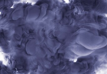 Smoke like shot of grey ink in water for cool background