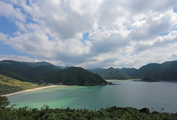 Naklejka premium 長崎県五島列島福江島、高浜海岸