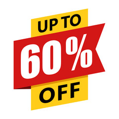 Colorful sale label. Vector illustration