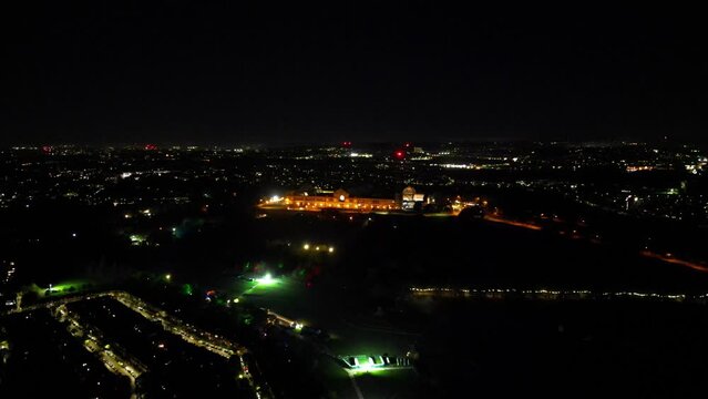 Aerial footage of North London Alexandra Palace Hornsey Wood Green Haringey