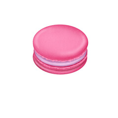 French macaroon on transparent background 