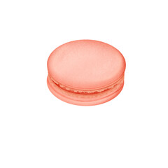 French macaroon on transparent background 