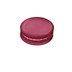 French macaroon on transparent background 