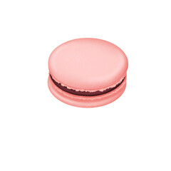 French macaroon on transparent background 