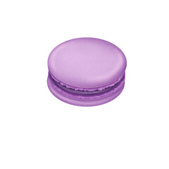 French macaroon on transparent background 