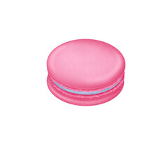 French macaroon on transparent background 