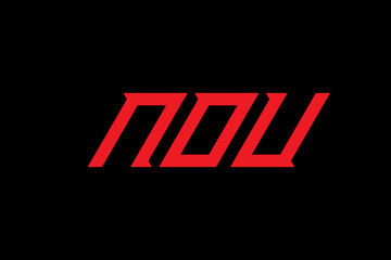 NOU LETTER and ALPHABET LOGO DESIGN