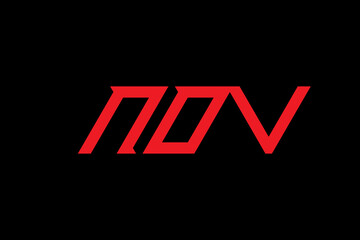 NOV LETTER and ALPHABET LOGO DESIGN