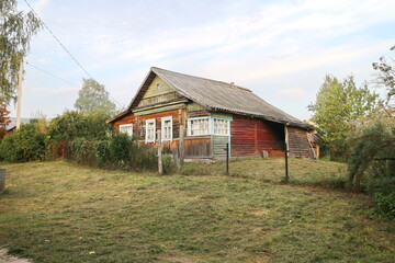rural house in summer in the countryside
