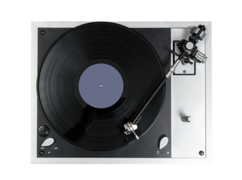 High quality vinyl record deck and tone arm