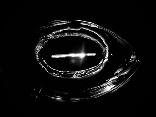 water drops on black background