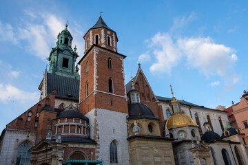 Fototapeta na wymiar Krakow Poland - building facades in old town