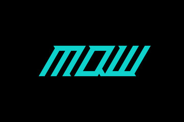 MQW LETTER and ALPHABET LOGO DESIGN