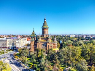 Obraz premium Romanian Orthodox Metropolitan Cathedral in Timisoara