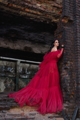 Urban gothic destruction woman