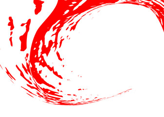 Strokes in different directions of red paint on a white background. Graffiti element. Design template for the design of banners, posters, booklets, covers, magazines. EPS 10