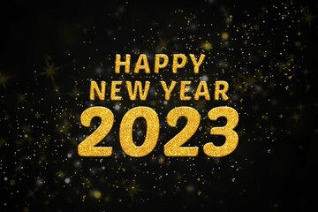 Fototapeta premium Happy New Year 2023 banner