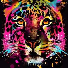 tiger head illustration