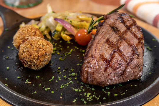 Typical colombian food and drinks, cut of pica&ntilde;a meat