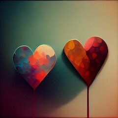 heart on a dark background