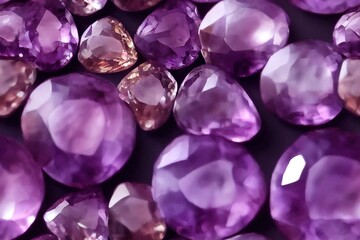 Amethyst Crystal Gem Jewel Seamless Texture Pattern Tiled Repeatable Tessellation Background Image