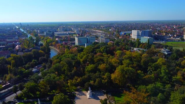 Beautiful Anton von Scudier Park in Temisoara